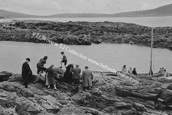 ON THE WAY TO CLARE ISLAND  AT THE BOATS